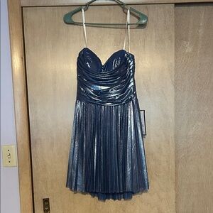 B Darlin Vibrant Blue Dress